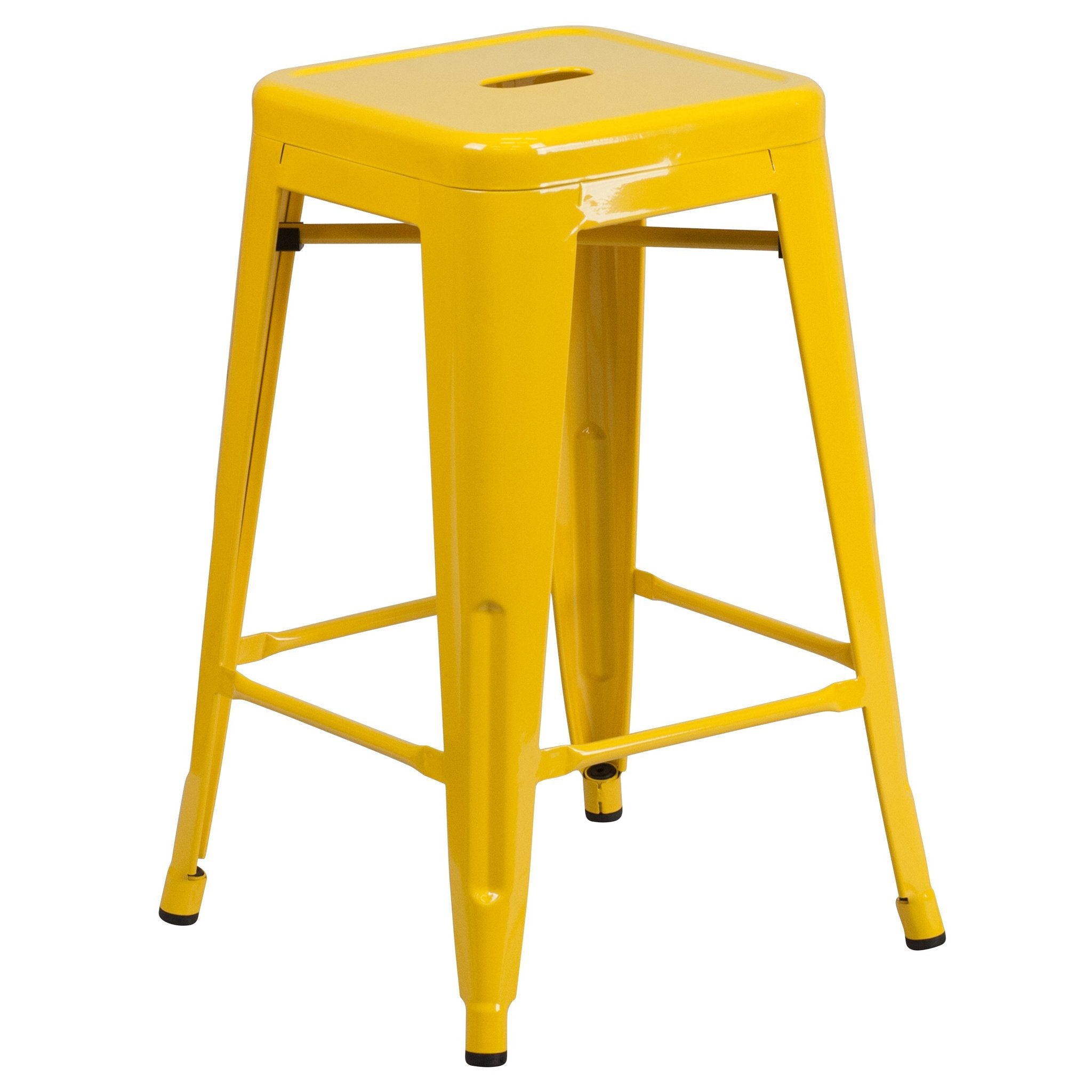 24" Kai Backless Metal Bar Stool
