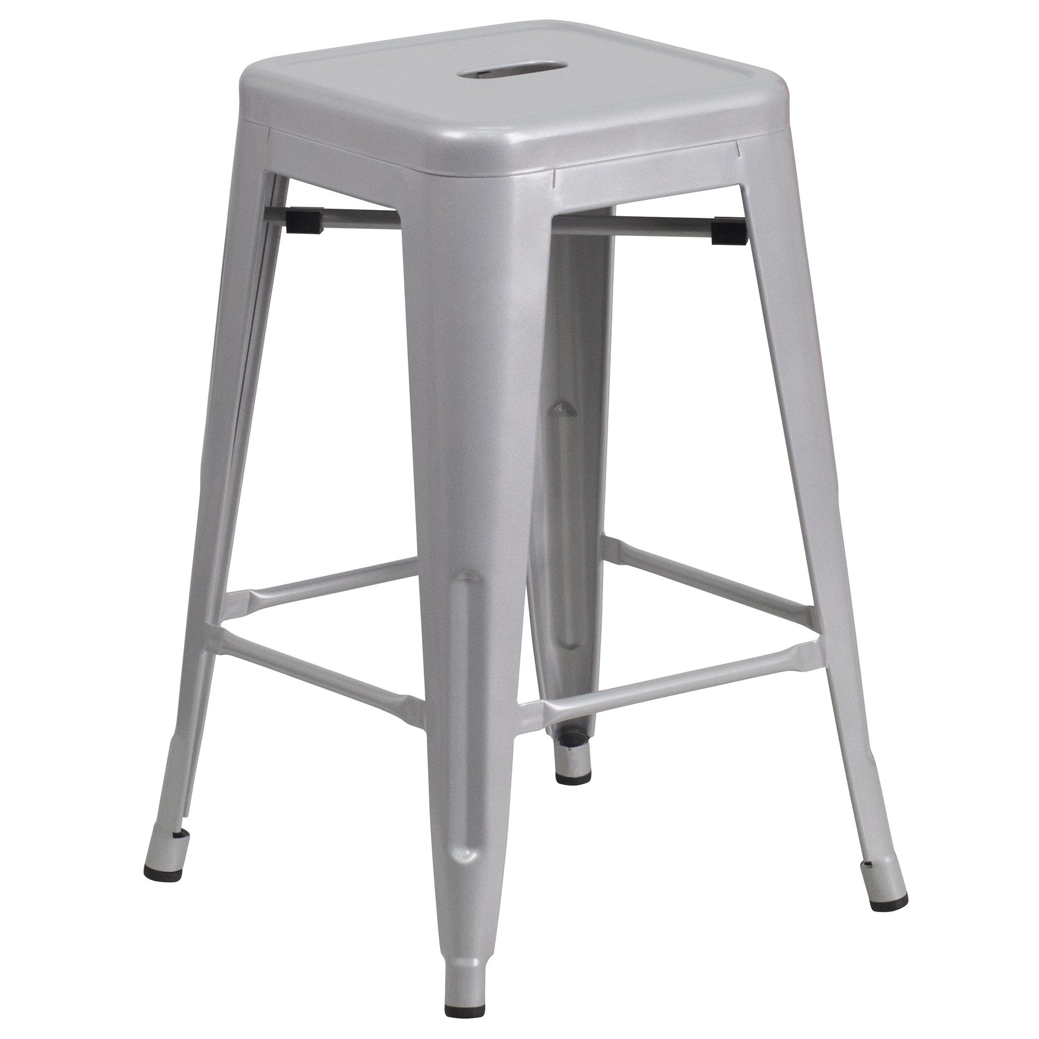 24" Kai Backless Metal Bar Stool