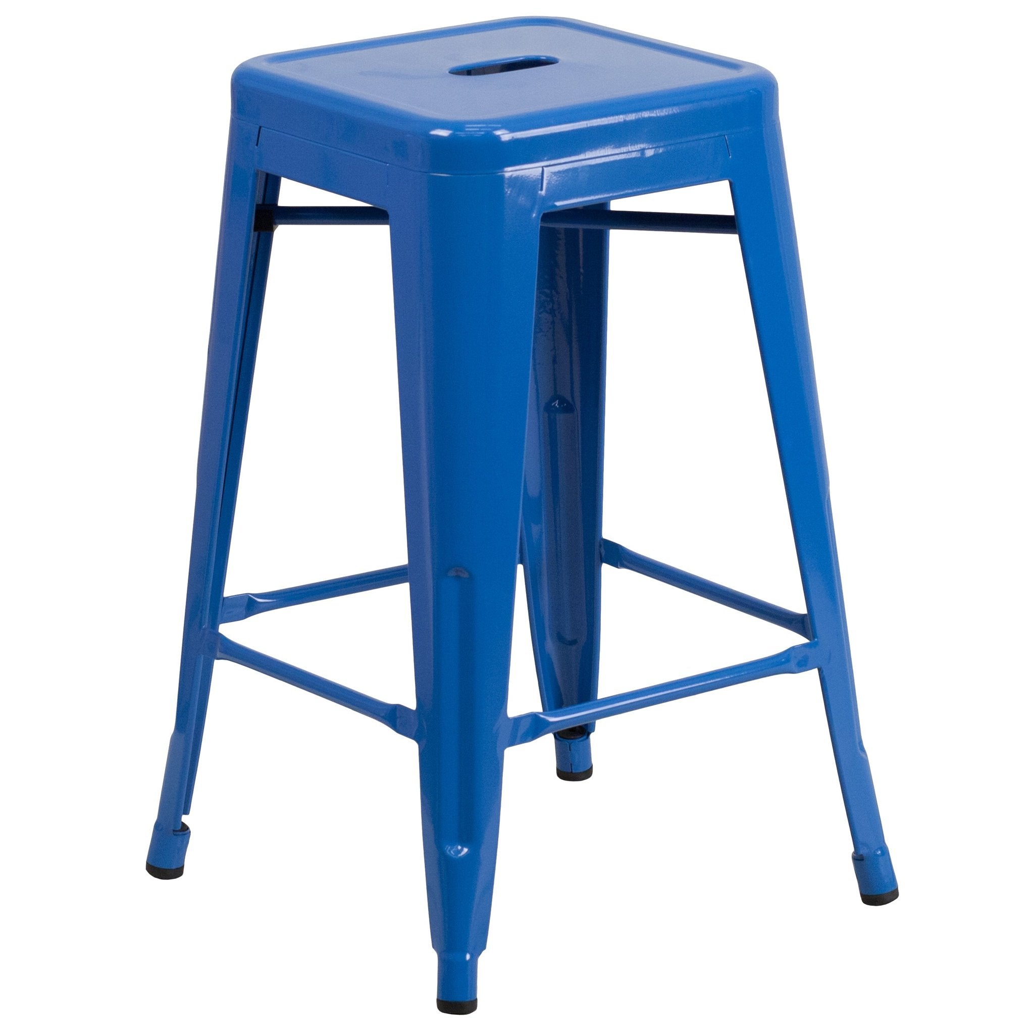 24" Kai Backless Metal Bar Stool