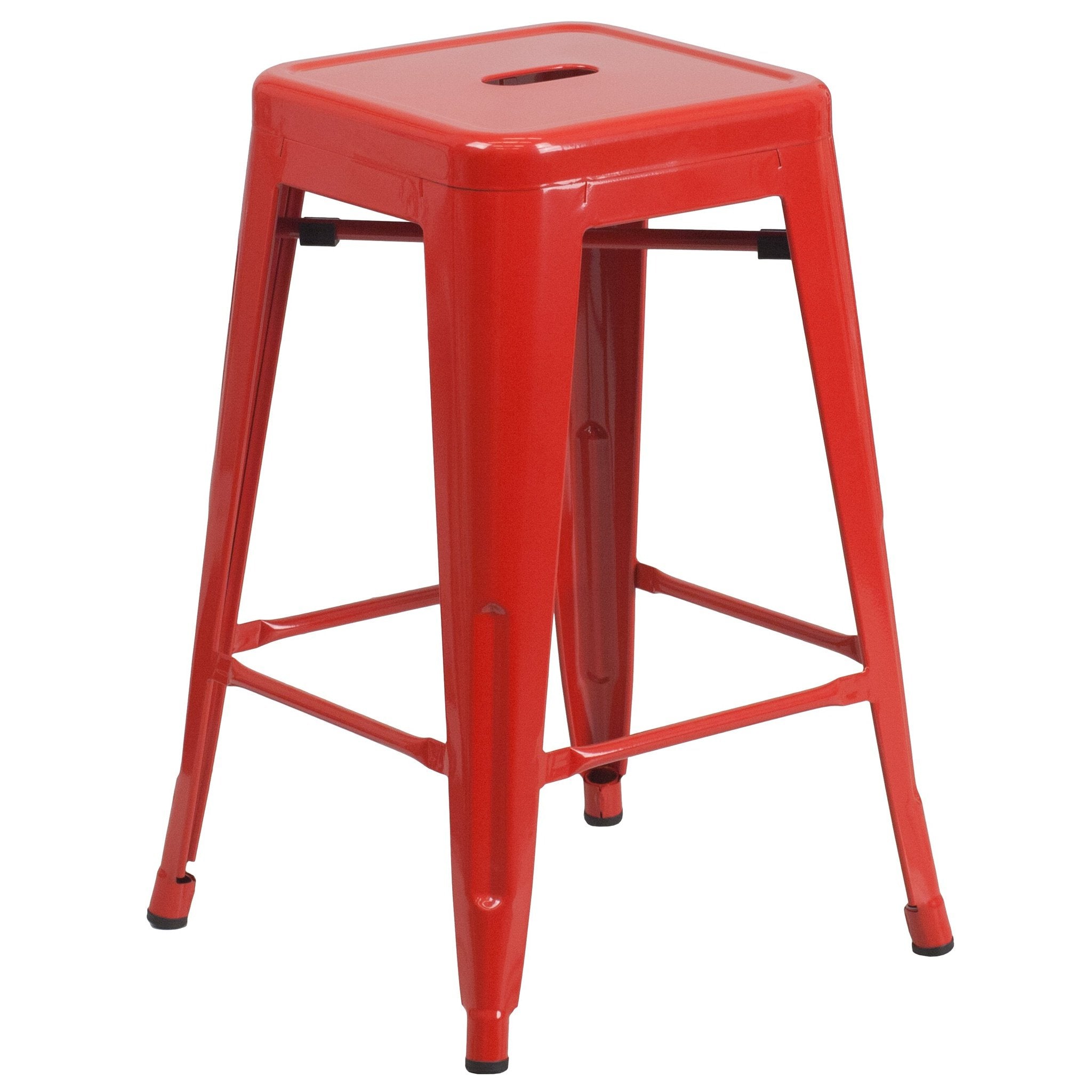 24" Kai Backless Metal Bar Stool