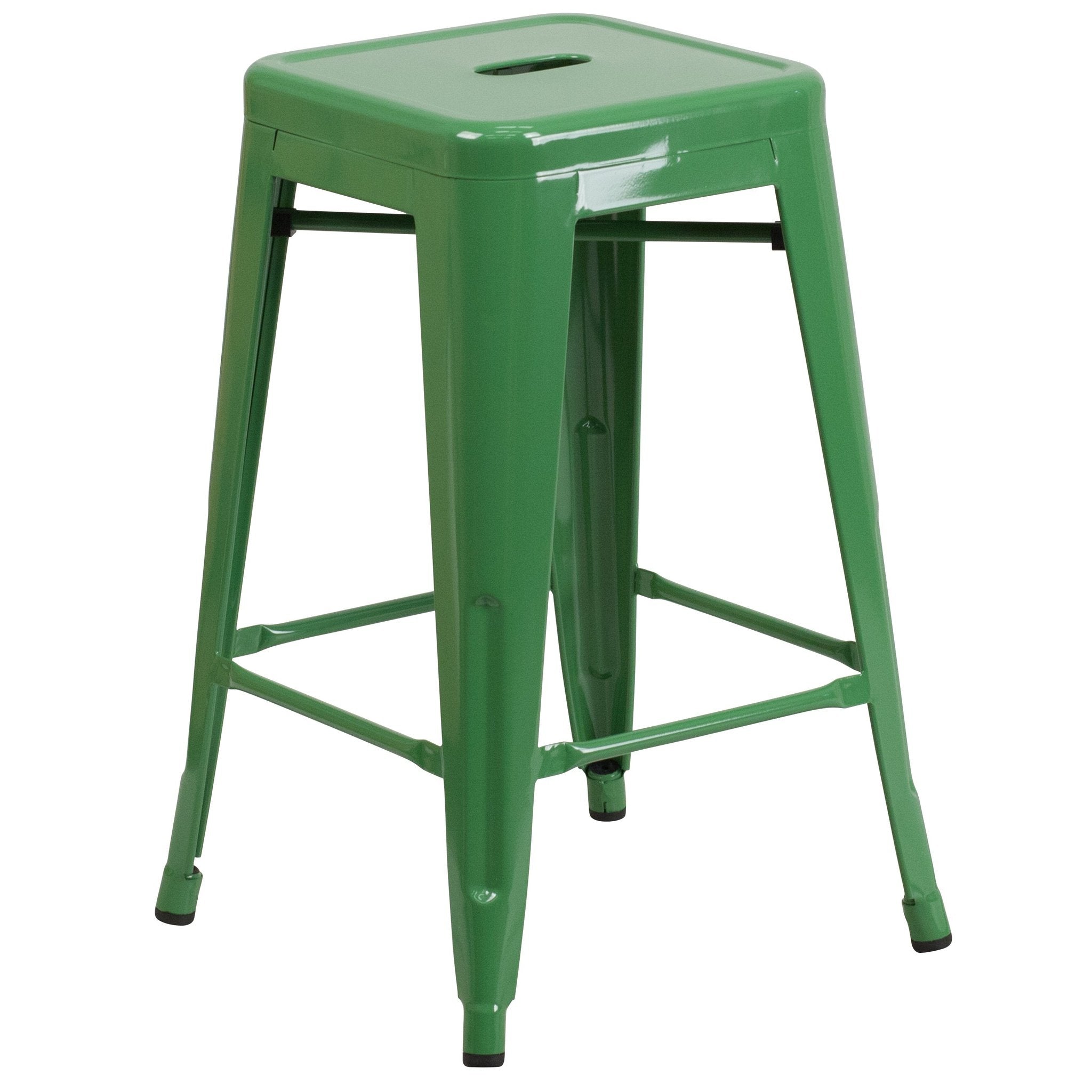 24" Kai Backless Metal Bar Stool